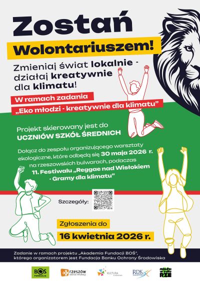 Plakat informacyjny ekologicznego projektu ?Eko Młodzi ? kreatywnie dla klimatu?